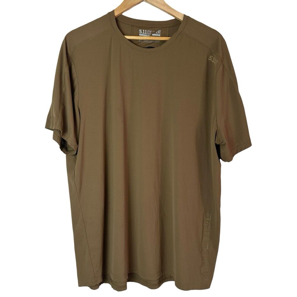 5.11 Tactical No Mercy PT-R Short Sleeve Shirt Top 2XL Lightweight Training XXL